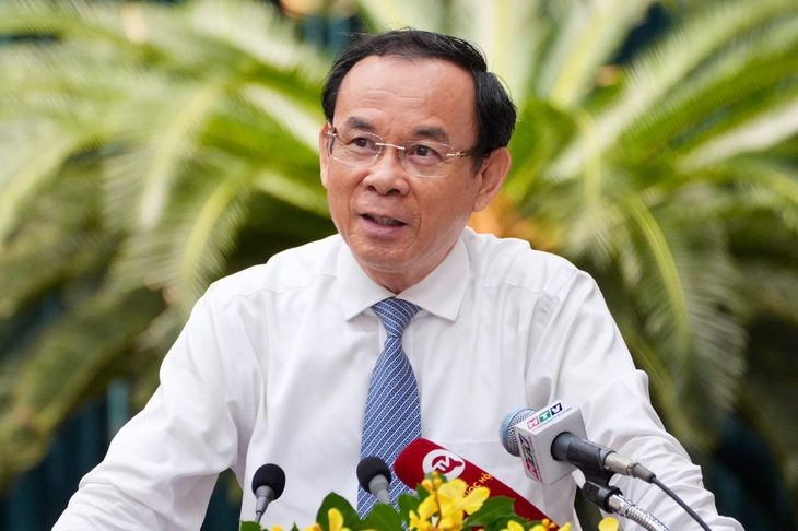 Bí thư Thành ủy TP.HCM làm trưởng ban chỉ đạo sắp xếp đơn vị hành chính cấp huyện, xã- Ảnh 1. Bí thư Thành ủy TP.HCM Nguyễn Văn Nên - Ảnh: HỮU HẠNH