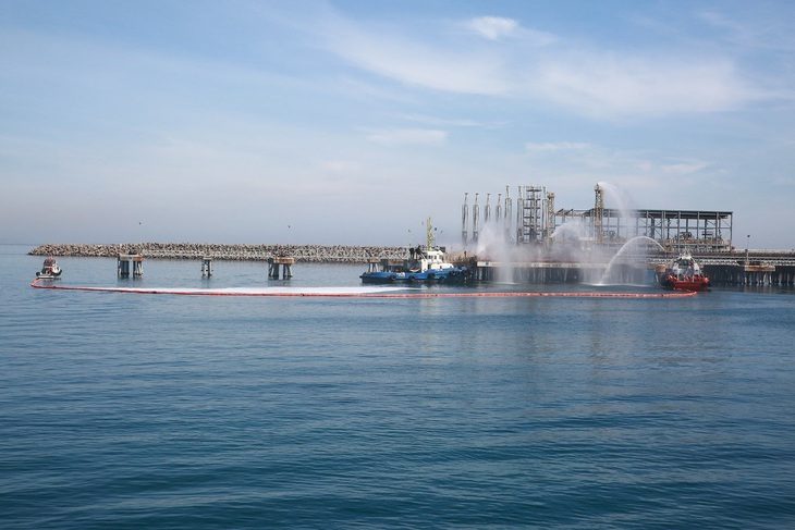 BSR đạt mốc 40 triệu giờ công an toàn - Ảnh 1. Diễn tập phòng cháy chữa cháy tại Nhà máy Lọc dầu Dung Quất