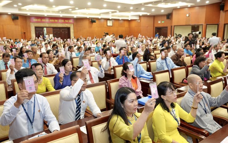 hhhhhh1111-172793641833335518864 Bế mạc Đại hội Mặt trận Tổ quốc Việt Nam TP.HCM lần 12 - Ảnh 1.