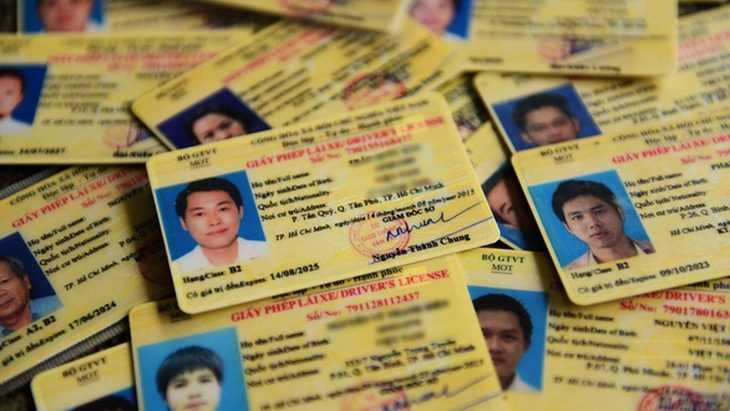 Giấy phép lái xe - Ảnh: QUANG ĐỊNH Giấy phép lái xe - Ảnh: QUANG ĐỊNH