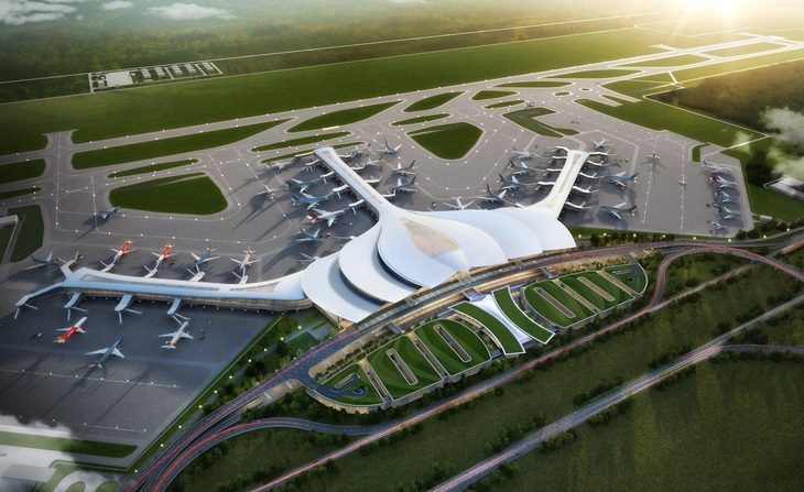 Các 'ông lớn' lập liên danh Hoa Lư cạnh tranh gói thầu 35.000 tỉ sân bay Long Thành - Ảnh 1. Liên danh nhà thầu lớn nhất Việt Nam cam kết xây nhà ga sân bay Long Thành trong 36 tháng - Ảnh: ACV