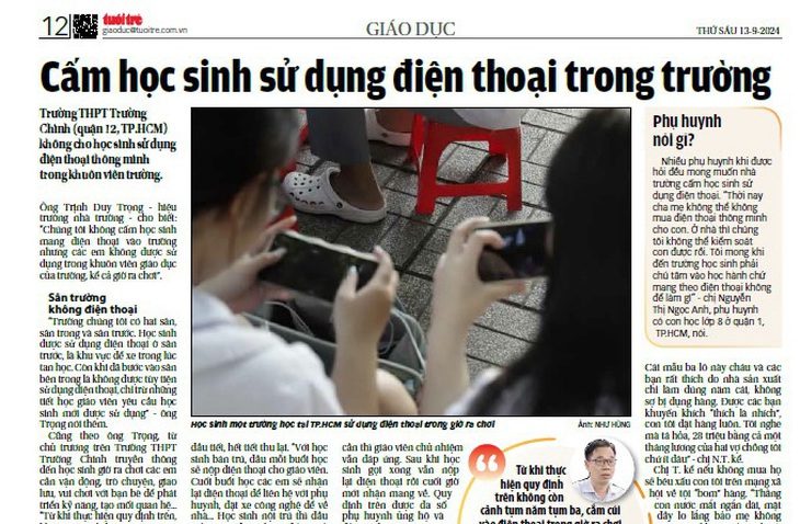 screen-shot-2024-09-13-at-145701-read-only-1726276571148252622580 Vụ cấm học sinh sử dụng điện thoại trong trường: Ủng hộ cách làm của Trường THPT Trường Chinh - Ảnh 1.