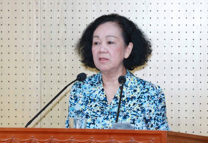 Bộ Chính trị quy định thí điểm giao quyền, trách nhiệm cho người đứng đầu trong công tác cán bộ- Ảnh 1. Bà Trương Thị Mai - Ảnh: TTXVN